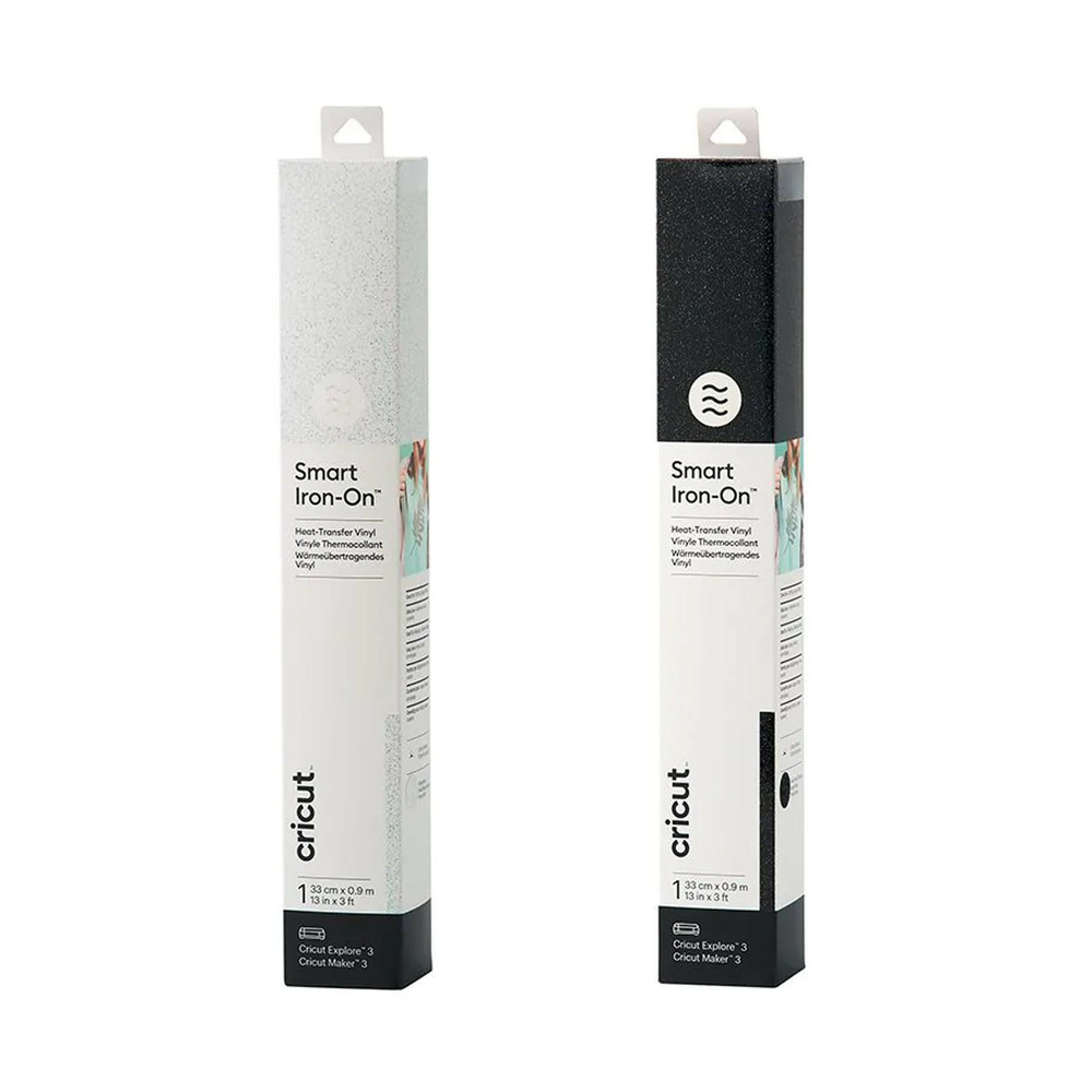 2 rouleaux thermocollants pailletés 61 x 14 cm - noir, blanc