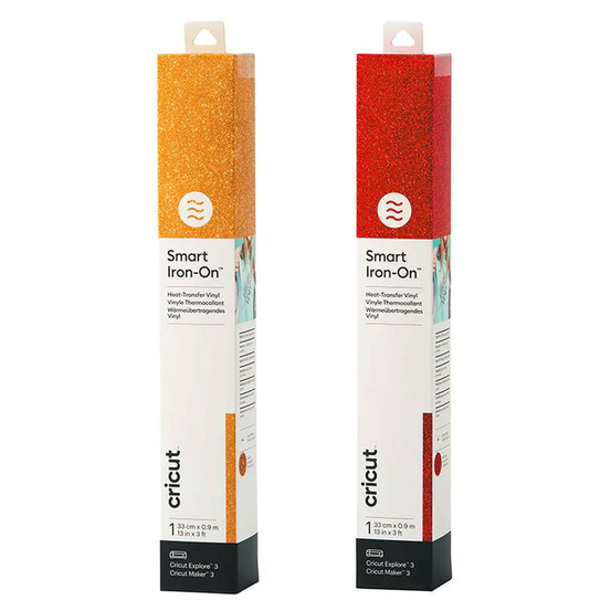 Flex thermocollants pailletés 91 x 33 cm - doré, rouge