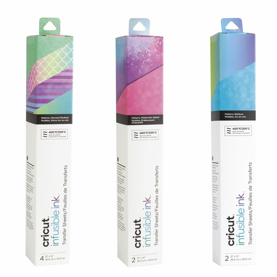 8 feuilles de transfert multicolores 30,5 x 30,5 cm - cricut