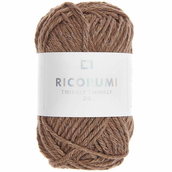 Pelote de coton ricorumi 25 g - marron