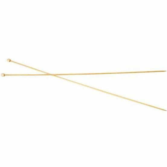 2 aiguilles à tricoter en bambou 35 cm - ø 2,5 mm