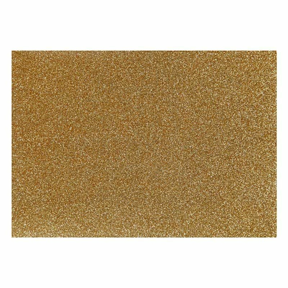 Papier thermocollant doré pailleté - 14,8 x 21 cm