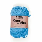 Fil de coton spécial crochet et amigurumi 55 m - bleu ciel