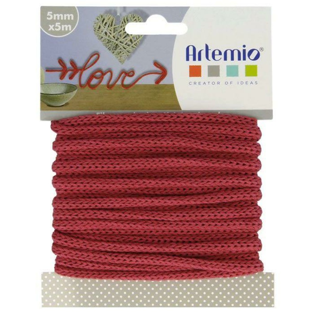 Fil à tricotin 5 mm x 5 m - rouge