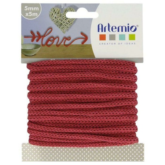 Fil à tricotin 5 mm x 5 m - rouge