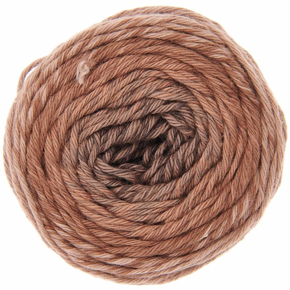 Pelote fil coton marron - ricorumi spin spin 50 g