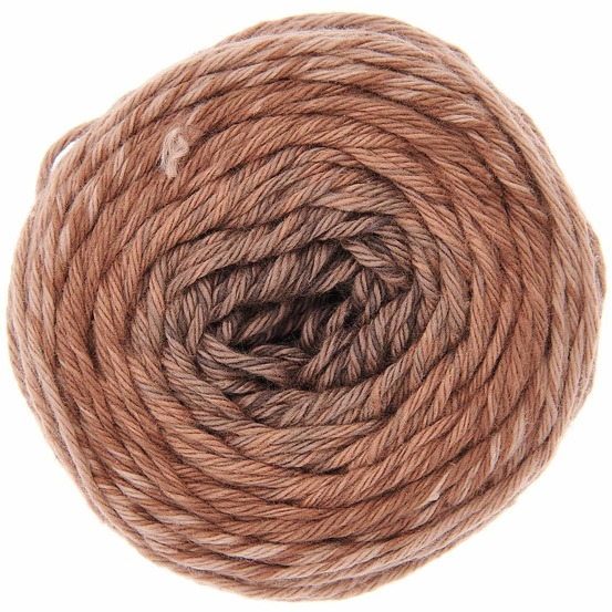 Pelote fil coton marron - ricorumi spin spin 50 g