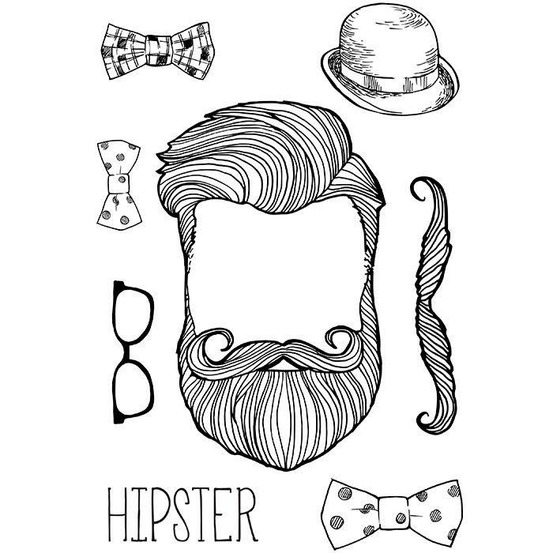 Transfert thermocollant noir & blanc a4 - hipster