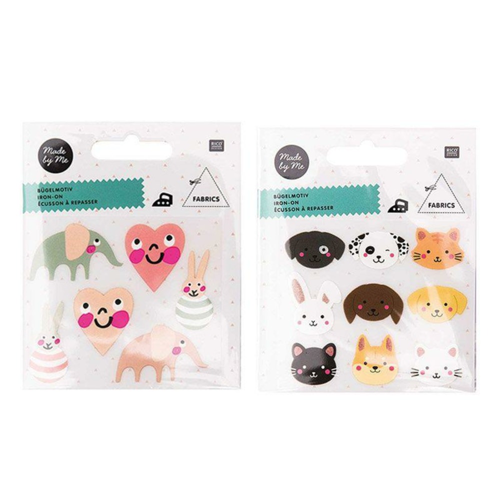 Ecussons à repasser pour enfants - baby girl + animaux de compagnie