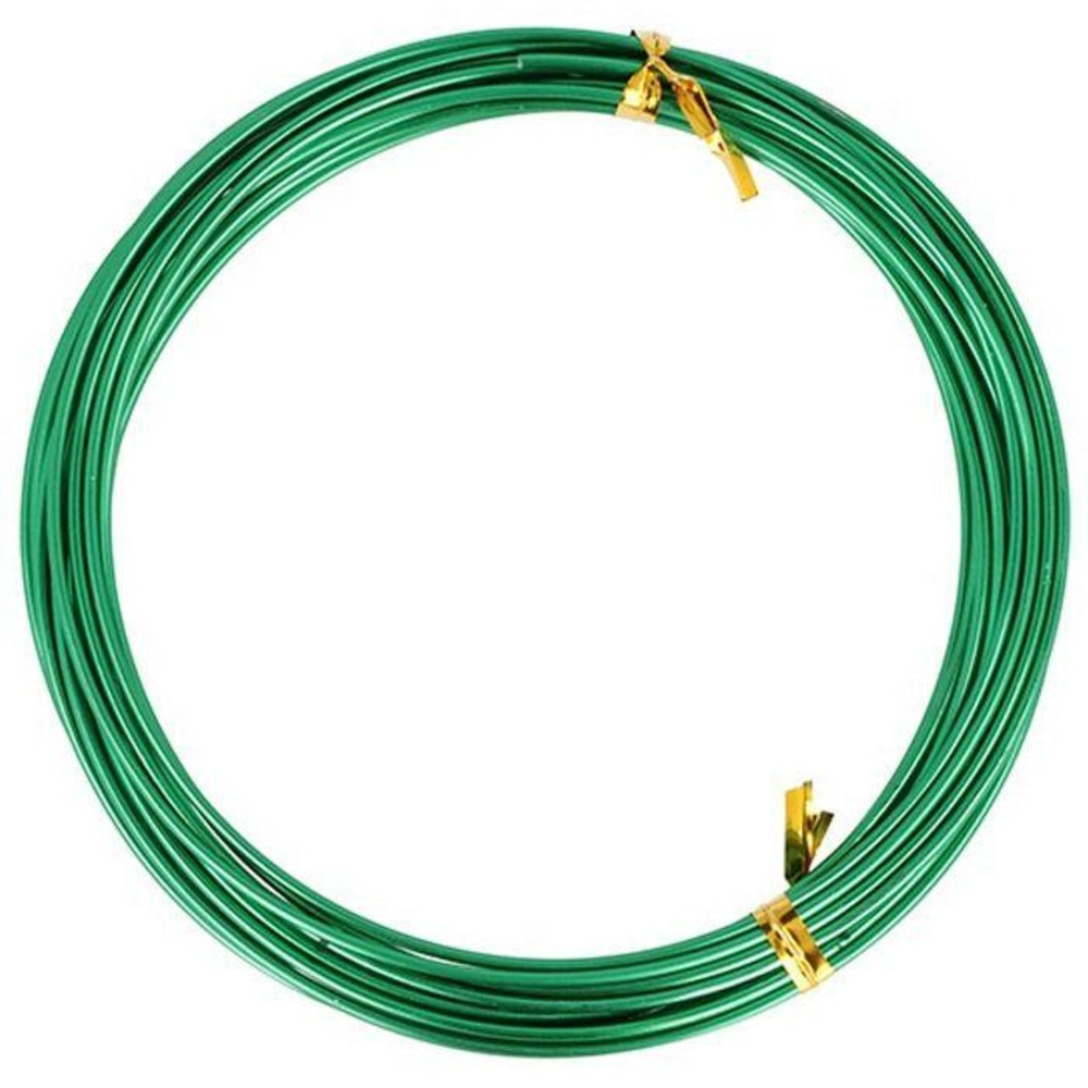 Fil d'aluminium 5 m x 1,5 mm - vert