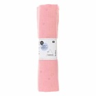 Tissu double gaze de coton 50 x 130 cm - 130 g / m² - saumon et hot foil