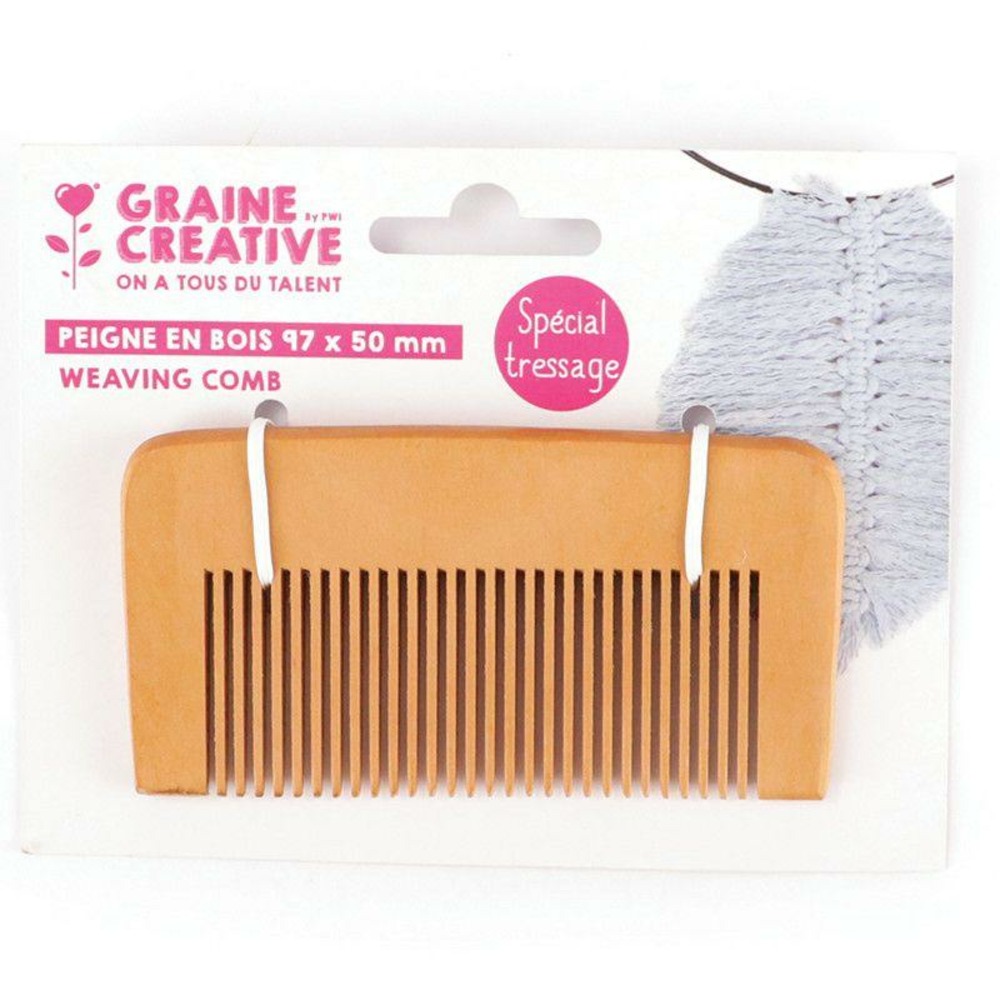Peigne pour tressage - 97 x 50 mm