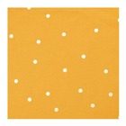 Toile moutarde points dorés 140 x 50 cm