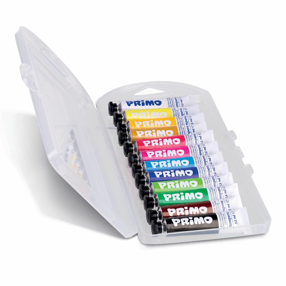 12 tubes de peinture gouache 7,5 ml