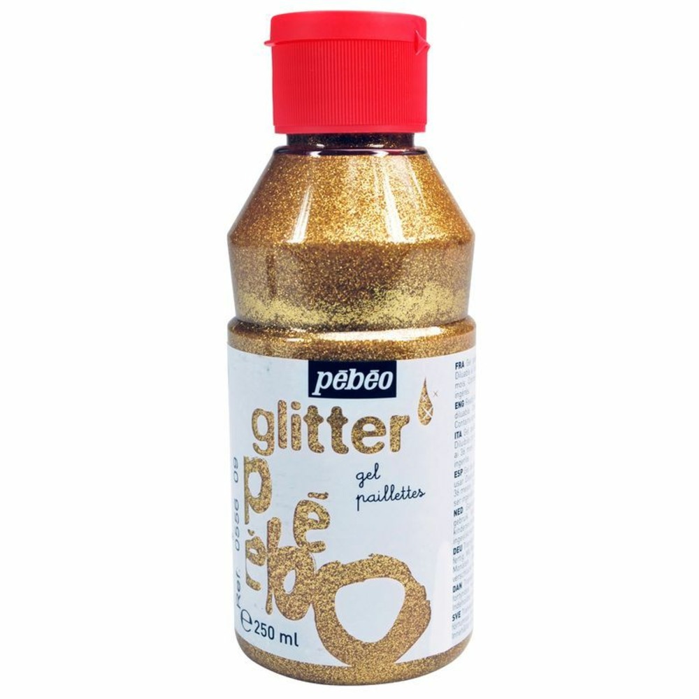 Gel à paillettes finition brillante - or - 250 ml