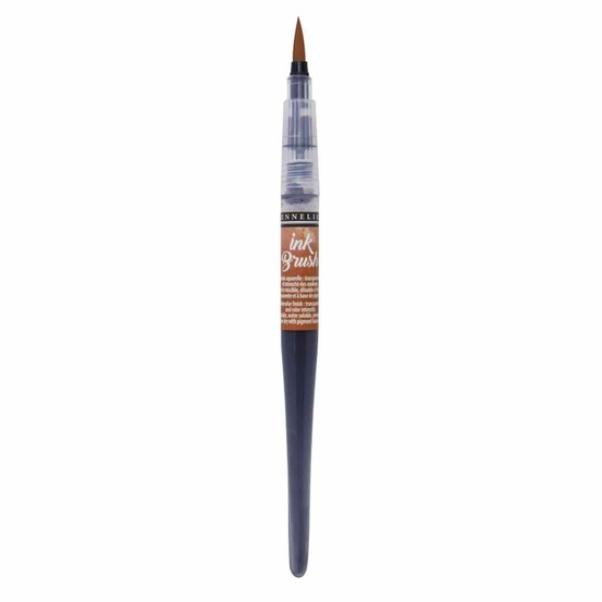 Pinceau à réservoir ink brush 6,5 ml - terre d'ombre brûlée