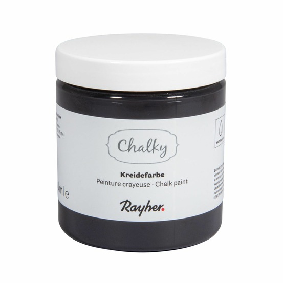 Peinture craie noir - chalky finish - 230 ml