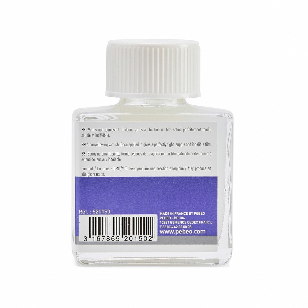 Vernis satiné et transparent pour peinture - 75 ml