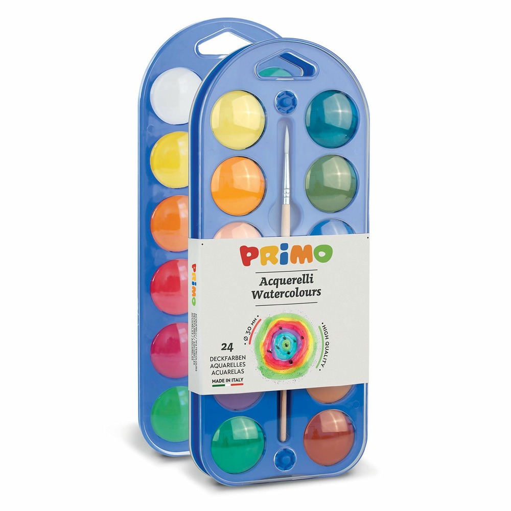 Palette d'aquarelle 24 couleurs ø 30 mm