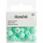 24 perles rondes 10 mm - menthe