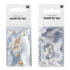 24 perles mini coquillages pour bijoux - doré & argenté