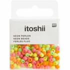 300 perles rondes 4 mm - fluo