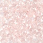 45 perles à facettes rondes ø 4 mm - rose clair