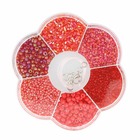 Assortiment de perles en plastique rouge - 130 g