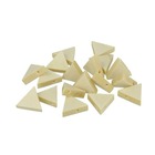 20 perles en bois triangles 20 x 17 mm