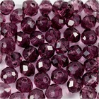 45 perles à facettes rondes ø 4 mm - violet