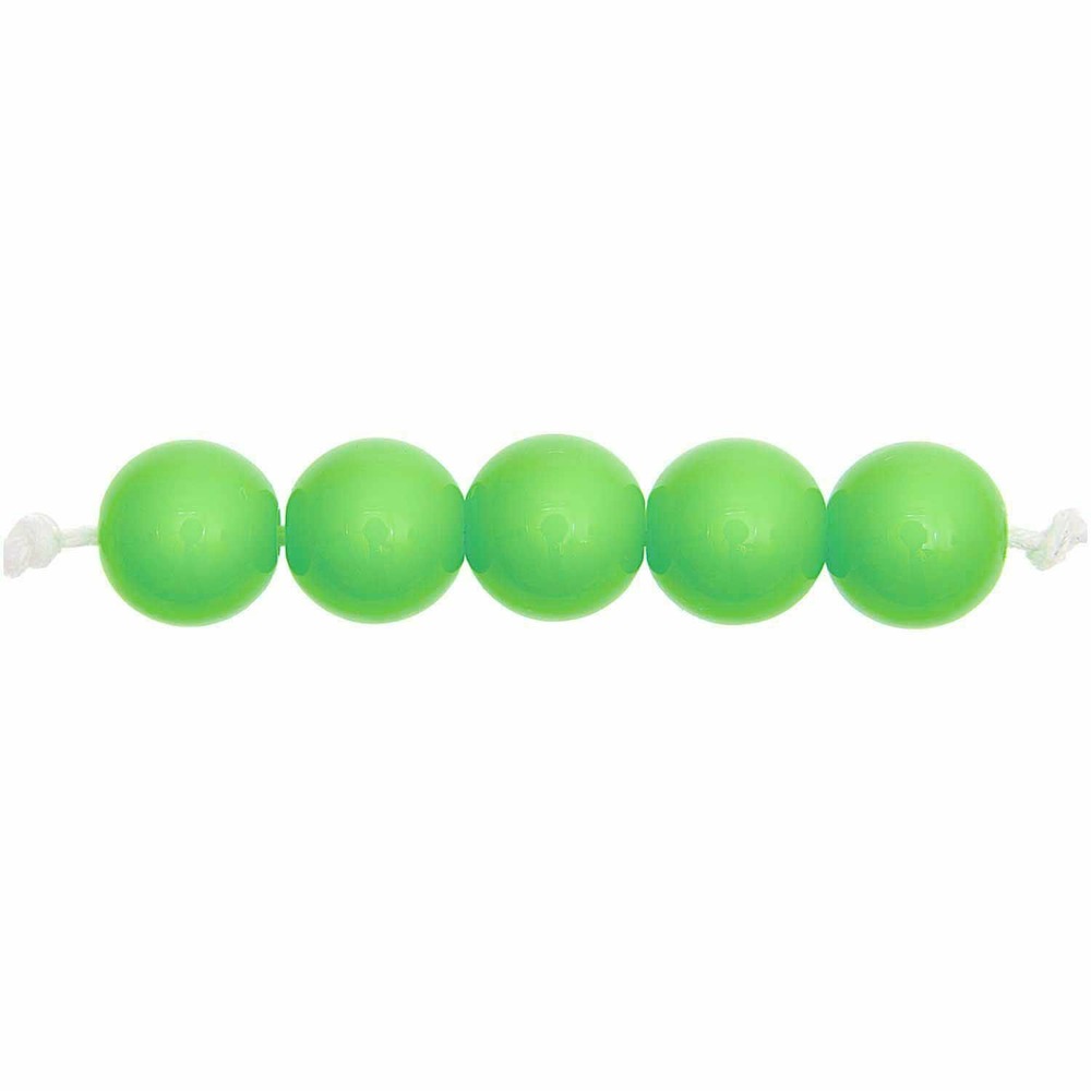 24 perles rondes 10 mm - vert
