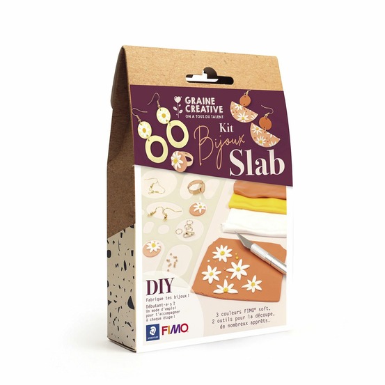 Coffret diy bijoux fleuris en pâte polymère