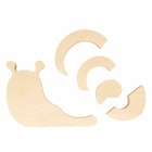 Puzzle en bois escargot - 15 x 10,5 cm