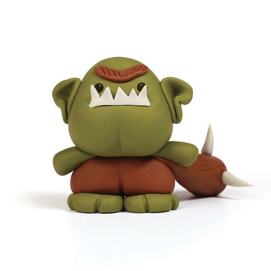 Coffret pâte polymère - boîte en métal collector - ogre