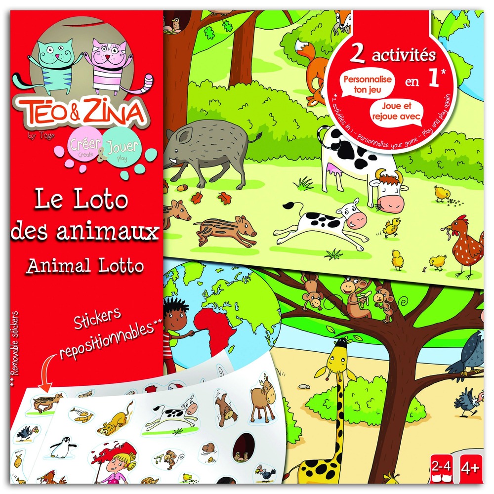 Loto des animaux - jeu de société