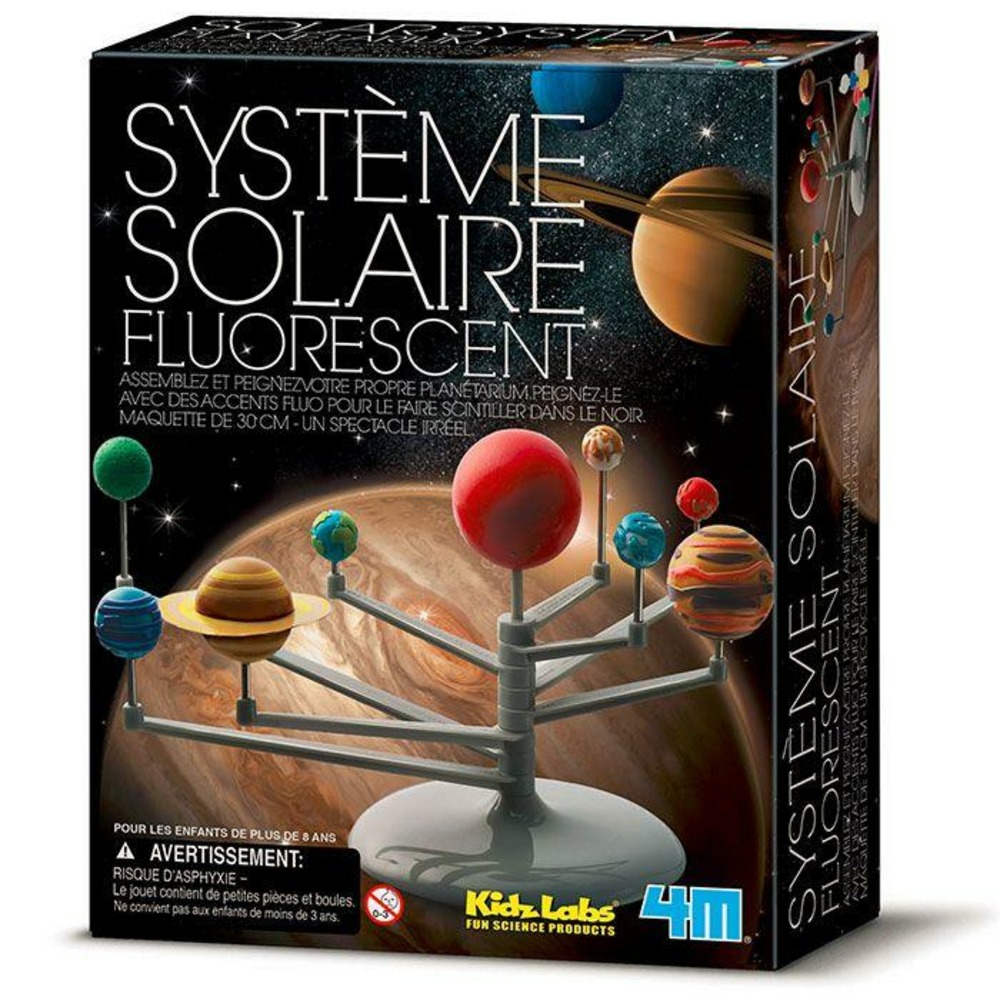 Coffret découverte de la science - système solaire fluorescent