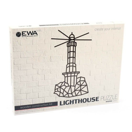 Puzzle mural en bois - phare 87 cm