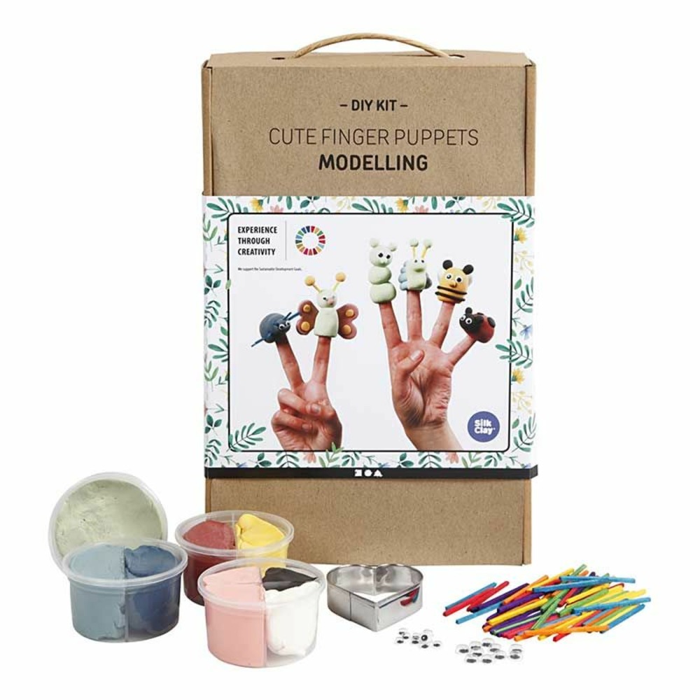 Diy modelage - marionnettes à doigt - insectes