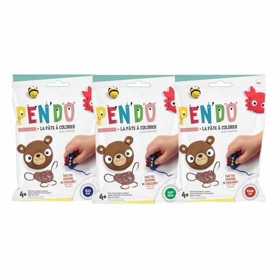 3 crayons de couleur à faire soi-même - rouge-vert-bleu