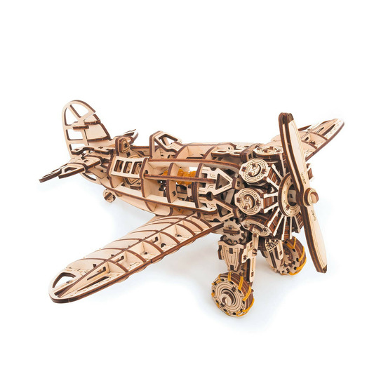 Maquette 3d en bois - avion 42 cm