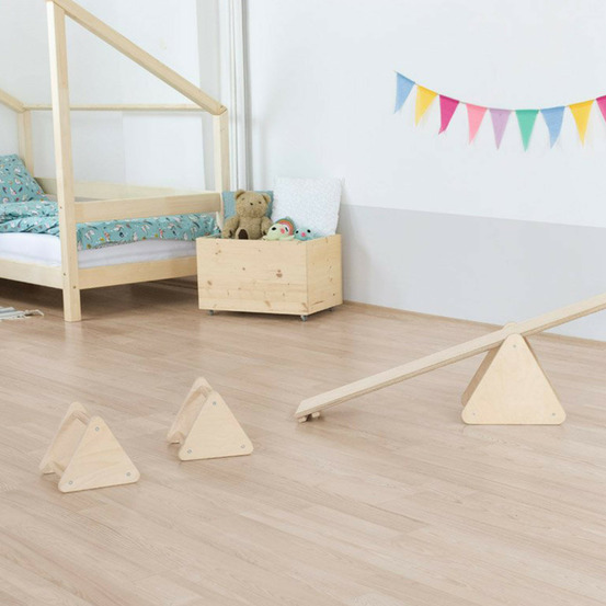 Jeu d'équilibre et motricité montessori bois naturel