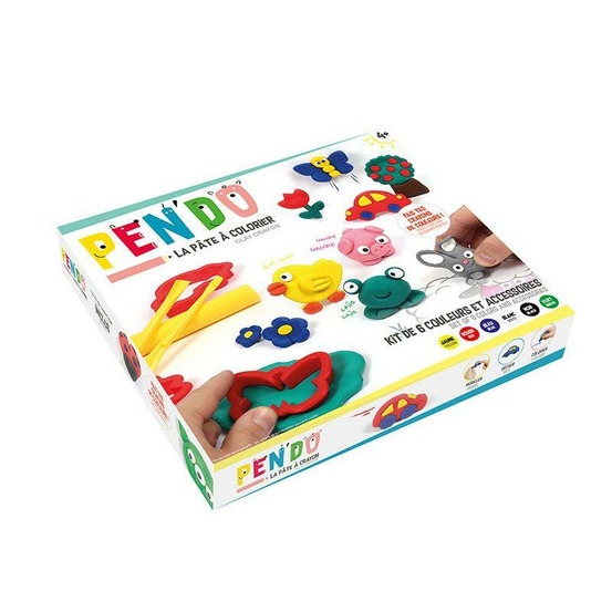 Pen'do les animaux de la ferme - fabrique tes crayons de couleurs - coffret diy