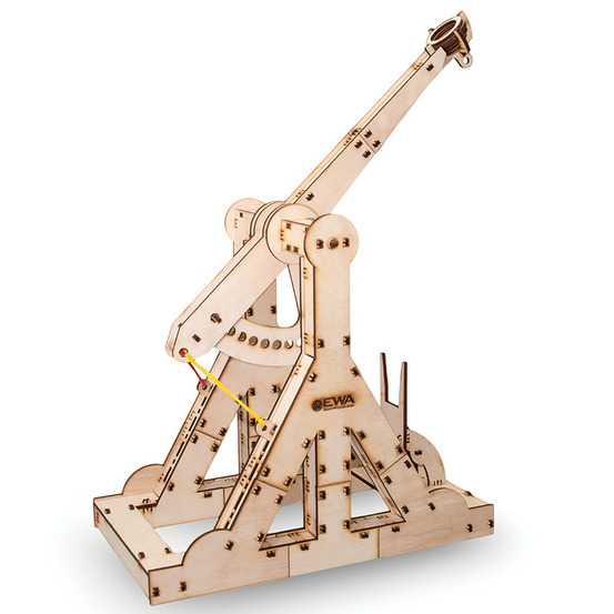 Maquette 3d en bois - catapulte 37,7 cm