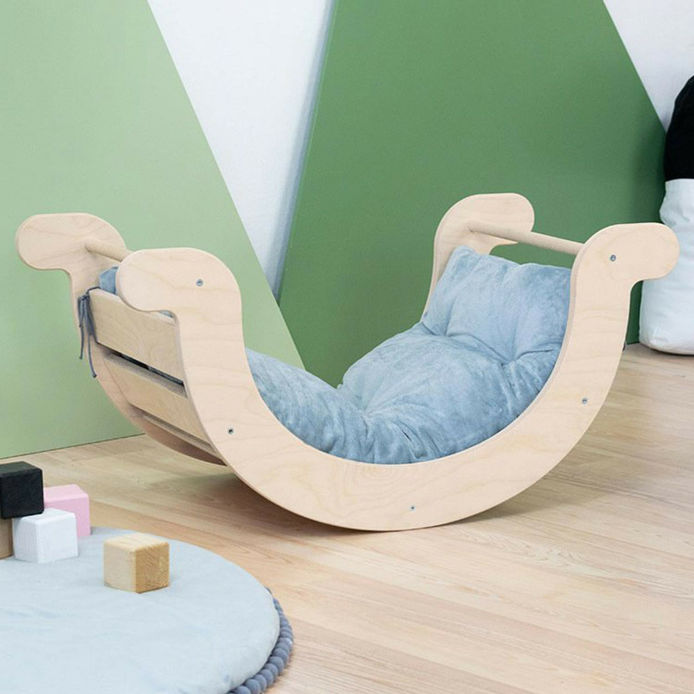 Coussin lavable pour planche d'équilibre yupee et rokit - gris