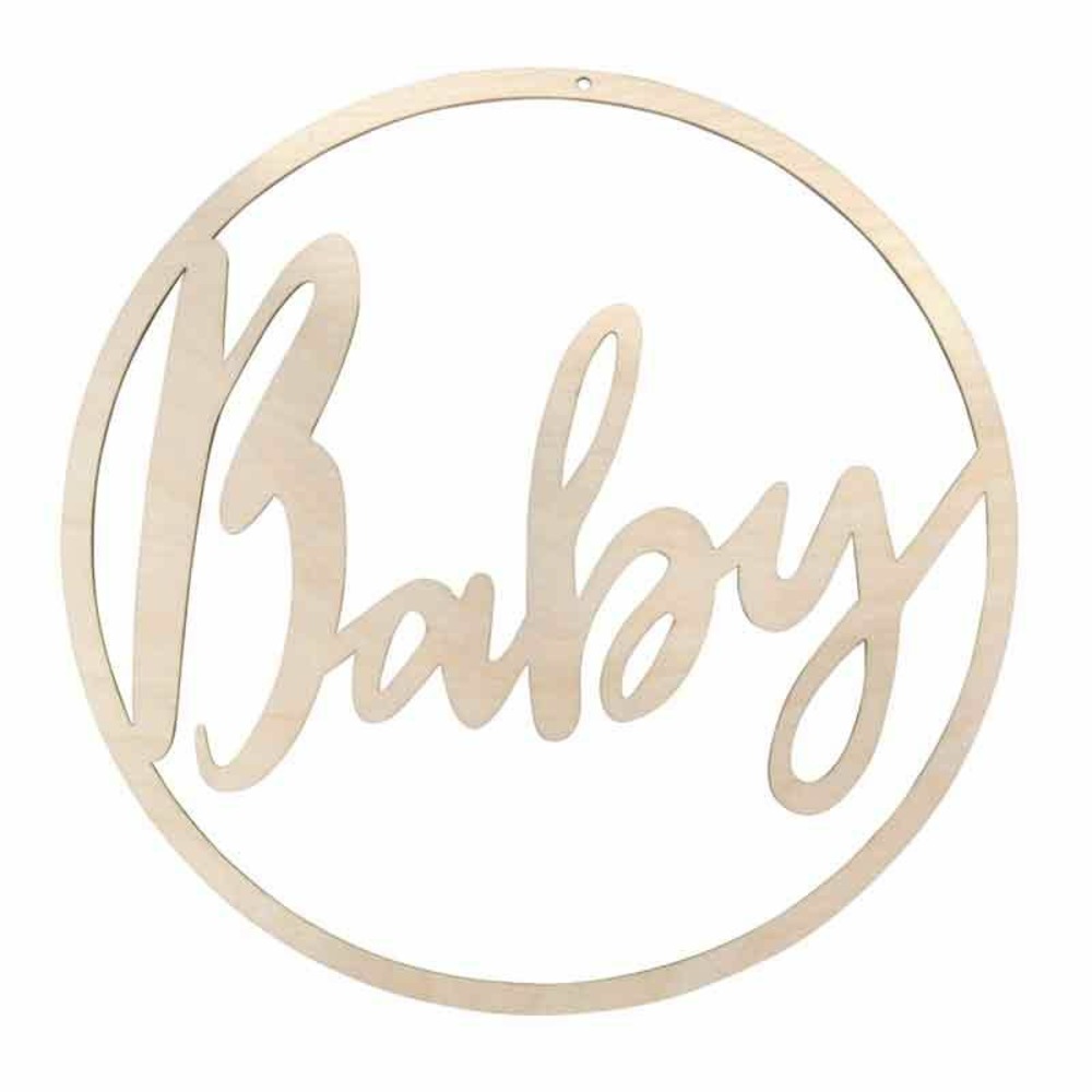 Décoration baby en bois 30 cm