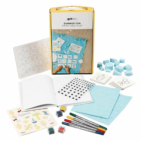 Kit diy - puzzle, carnet et jeu summer fun