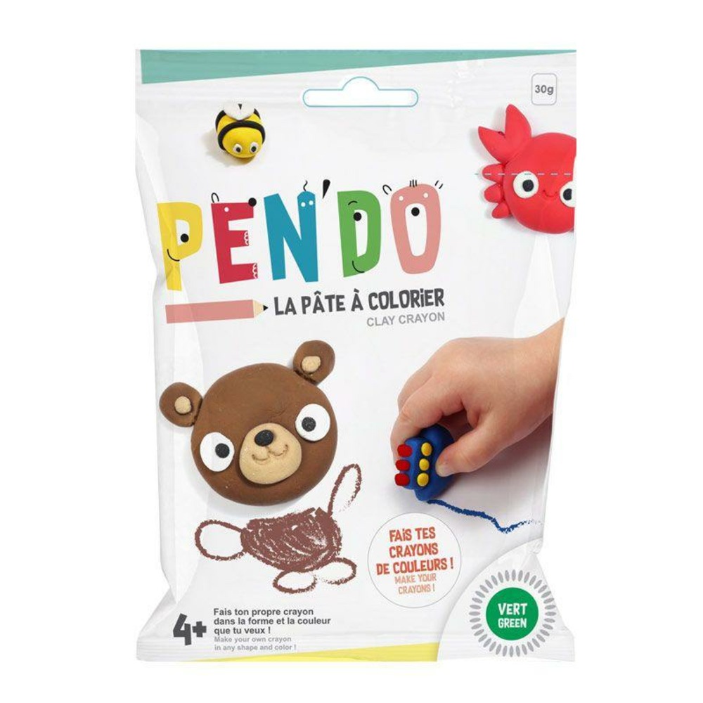 Pâte pen'do verte 30 g - fabriquer ses crayons de couleurs