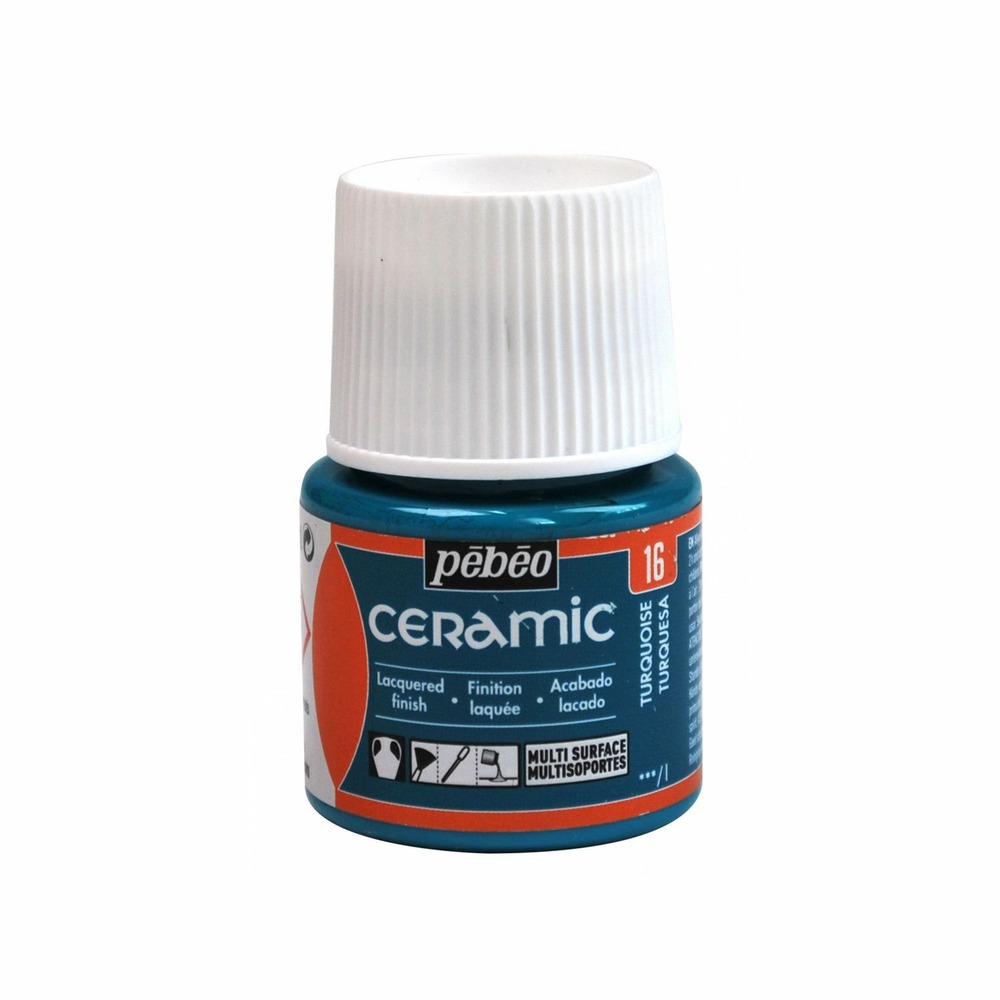 Peinture céramique et multi-surfaces - turquoise - 45 ml