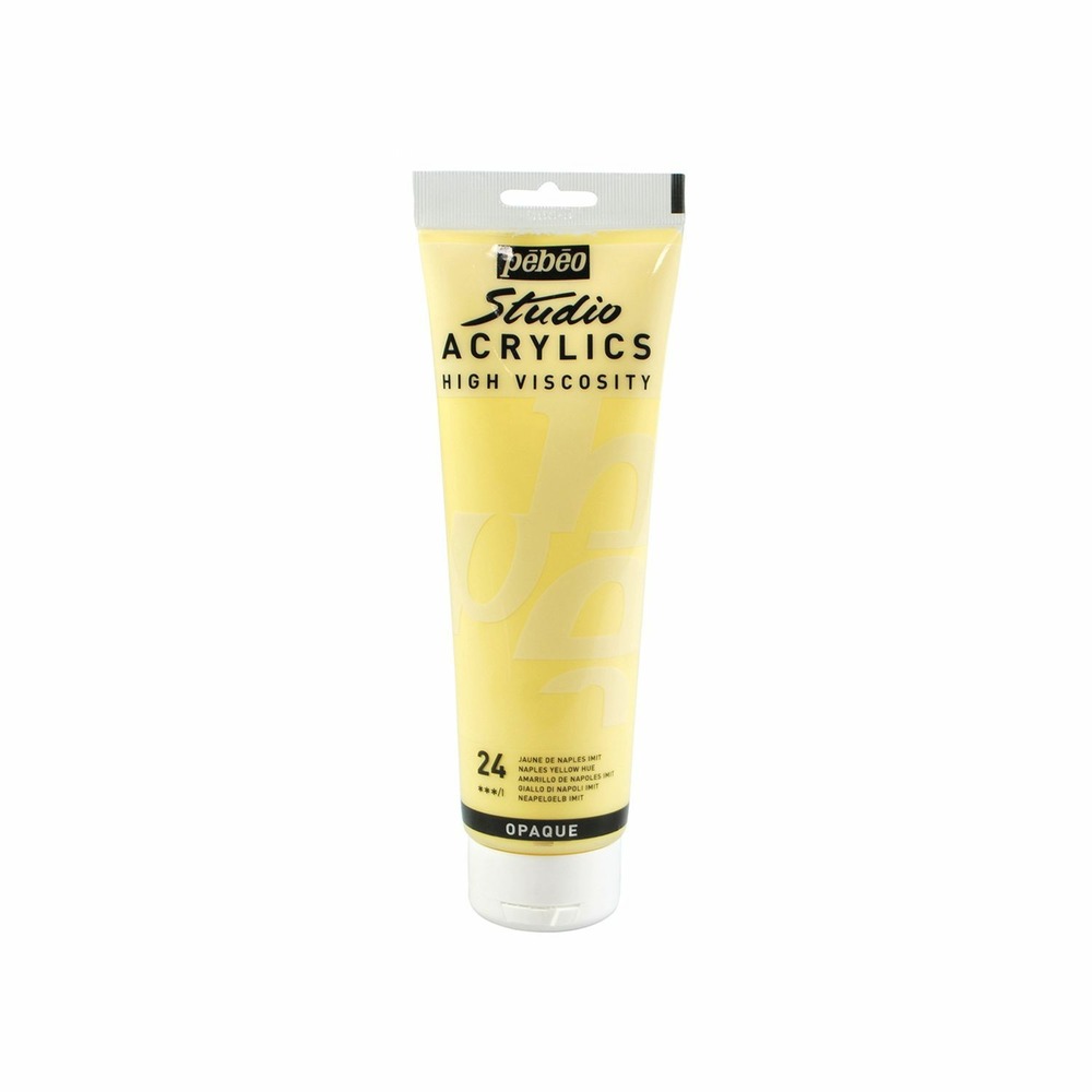 Peinture acrylique opaque - jaune de naples - 250 ml