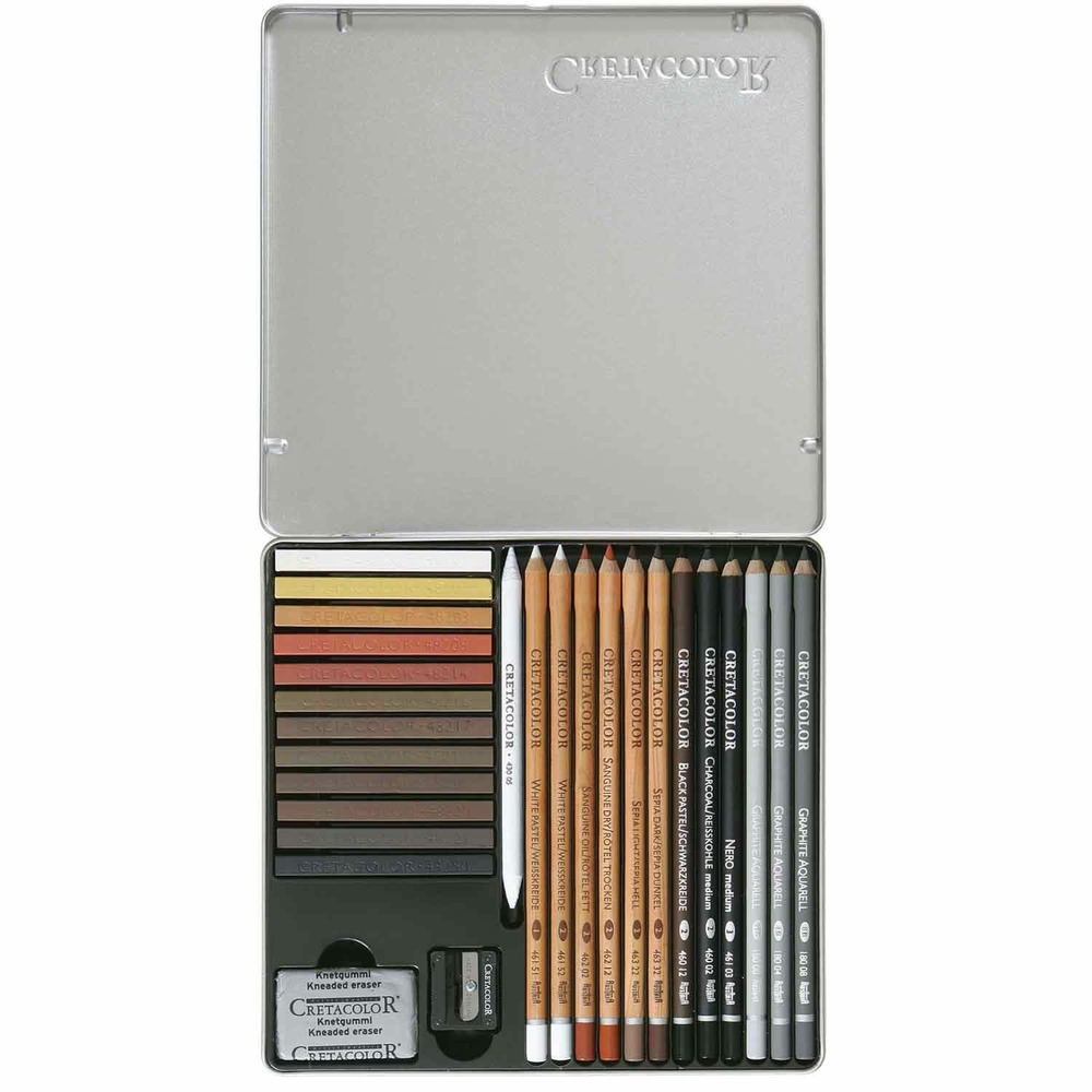 Coffret beaux arts esquisse creativo 27 pièces - multicolore